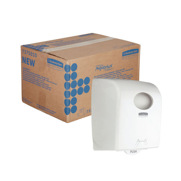 Aquarius Rolled Hand Towel Dispenser White 7375