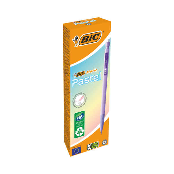 Bic Matic Mechanical Pencil 0.7 Pastel (Pack of 12) 511060