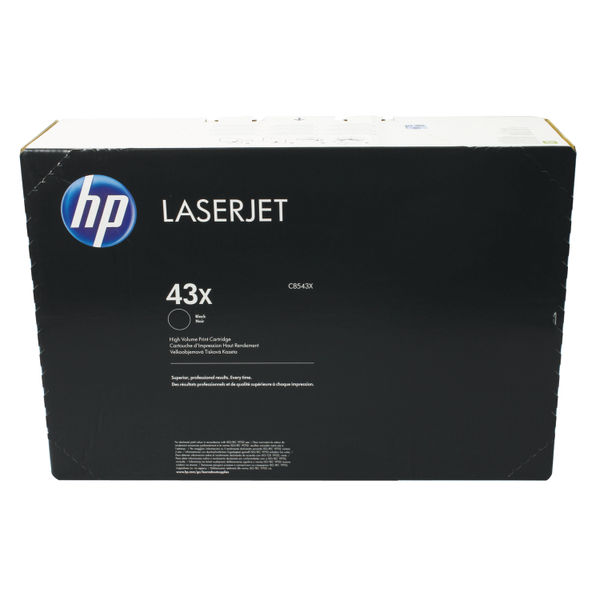 HP 43X Black LaserJet Toner Cartridge High Capacity | C8543X