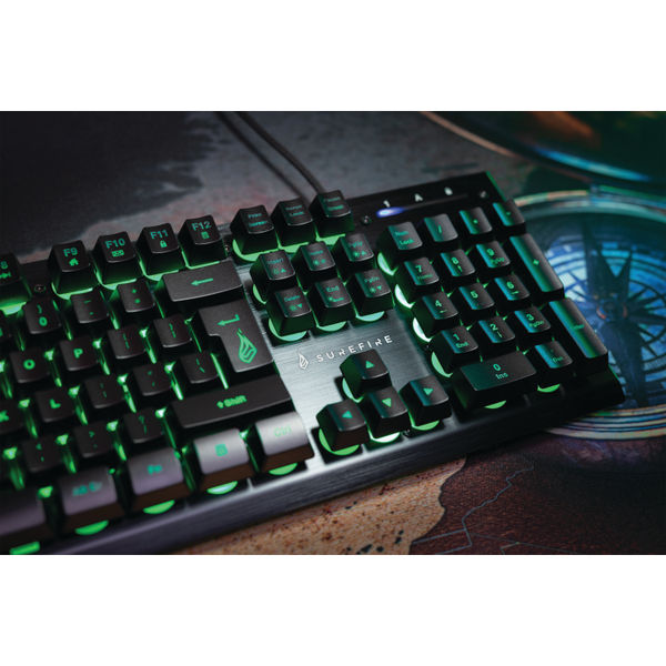 SureFire KingPin X2 Multimedia Metal RGB Gaming Keyboard 48707