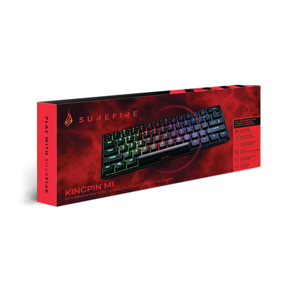 SureFire KingPin M1 Mechanical RGB Gaming Keyboard US English 48713