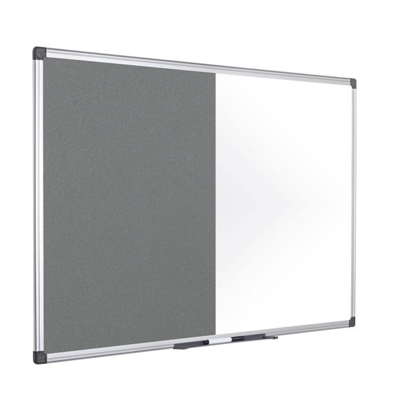 Bi-Office Maya Combination Board Grey Felt/Drywipe Surface 120x90cm XA0520170