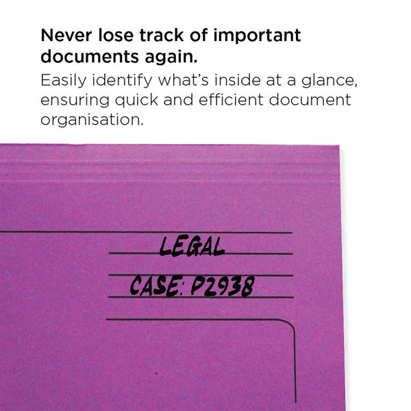 Exacompta Forever Document Wallet Manilla Foolscap Bright Purple (Pack of 25) 211/5005