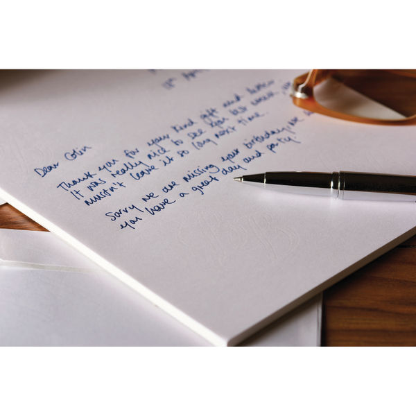 Basildon Bond Post Quarto Writing Pad, White, 229x178mm, Pack of 10 - JD90360