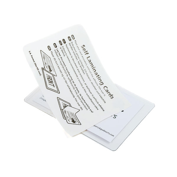 Pelltech Self-Laminating Cards 54x86mm (Pack of 100) PLG25230