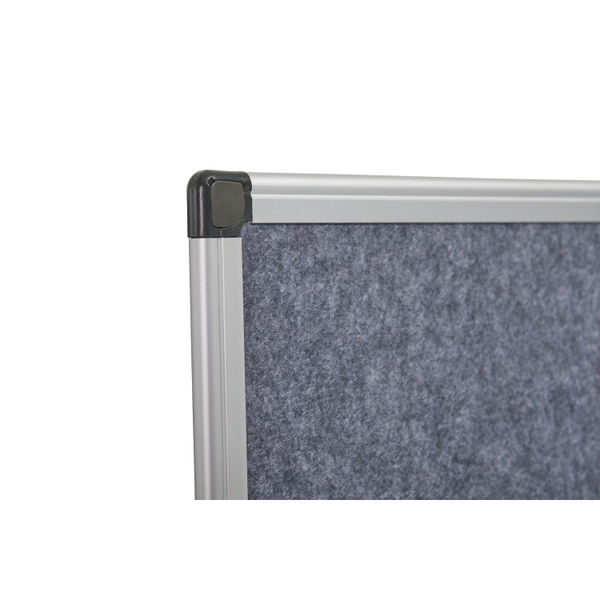 Bi-Office Maya Fire Retardant Noticeboard Grey Aluminium Frame 1500x1200mm SA1202170