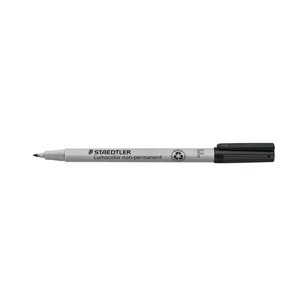 Staedtler Lumocolor Non-Permanent Universal Pen Fine 0.6mm (Pack of 10) Black 316-9