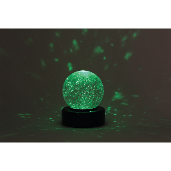 Desktop LED Light Up Glitter Ball Mood Light 100mm Battery Operated SWGB