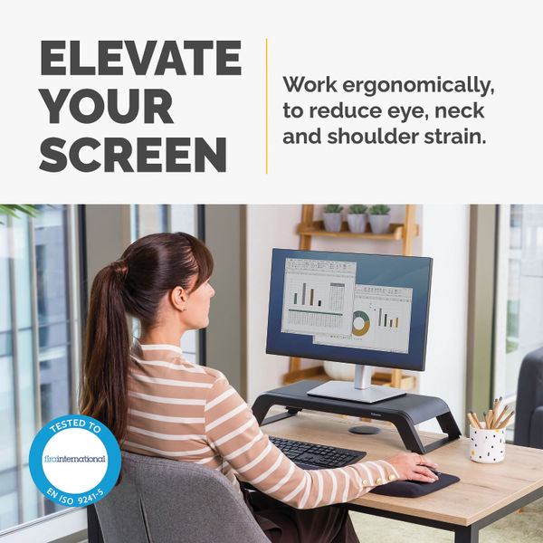 Fellowes Hana Monitor Support Black 100016996