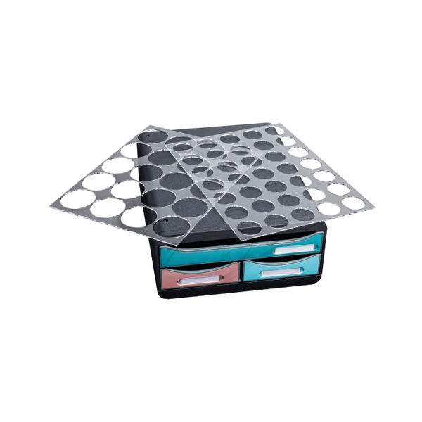 Exacompta Skandi SmallBox Recycled 3 Drawer Set Assorted 311606D