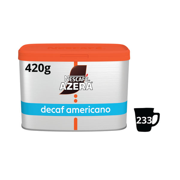 Nescafe Azera Americano Decaffeinated Coffee 420g Tin 12495100