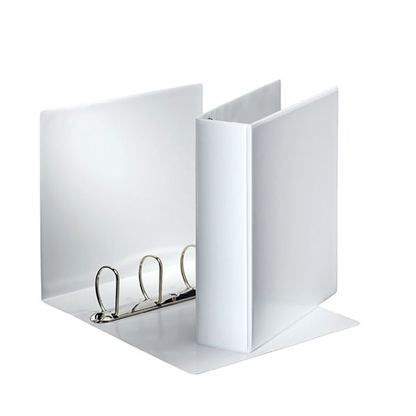 Esselte A4 25mm White Presentation 4 D-Ring Binder | 49702