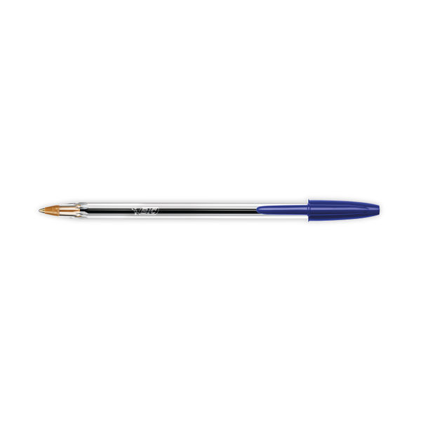 Bic Cristal Ballpoint Pen Medium Blue (Pack of 100) 896039