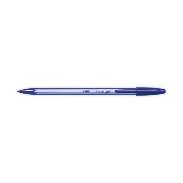 Bic Cristal Medium Blue Soft Ballpoint Pens (Pack of 50) 951434