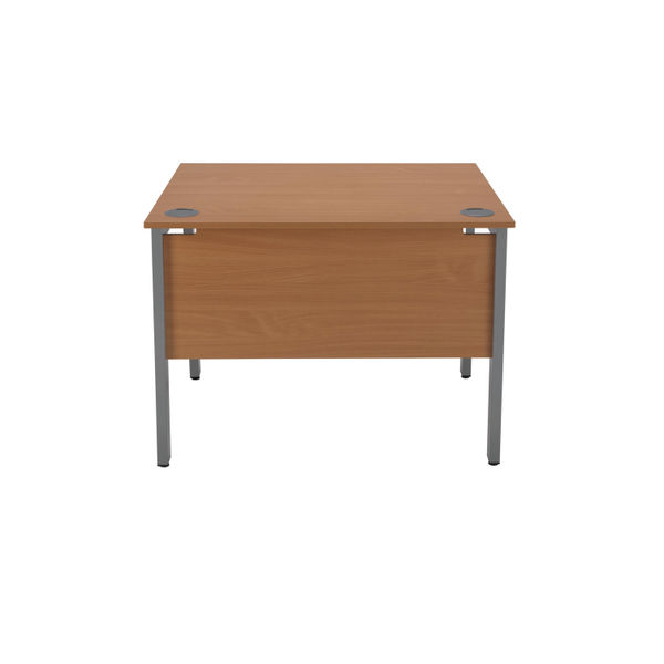 Serrion Rectangular Goal Post Desk 1000x800x730mm Ellmau Beech KF882386