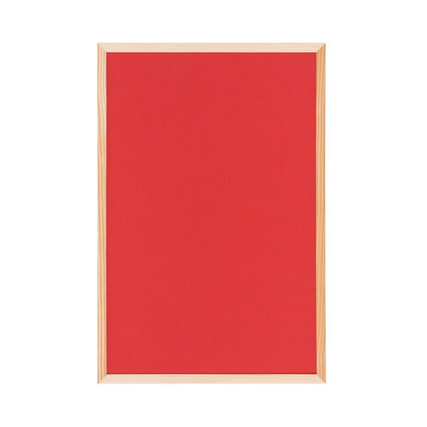 Bi-Office Double-Sided Board Cork Red Felt Pine Frame 60x40cm FB0310010