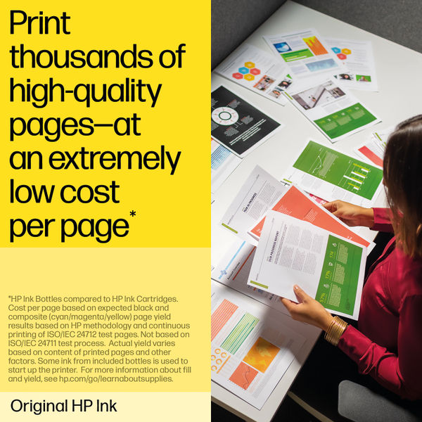 HP 31 Original Ink Bottle 70-ml Yellow 1VU28AE