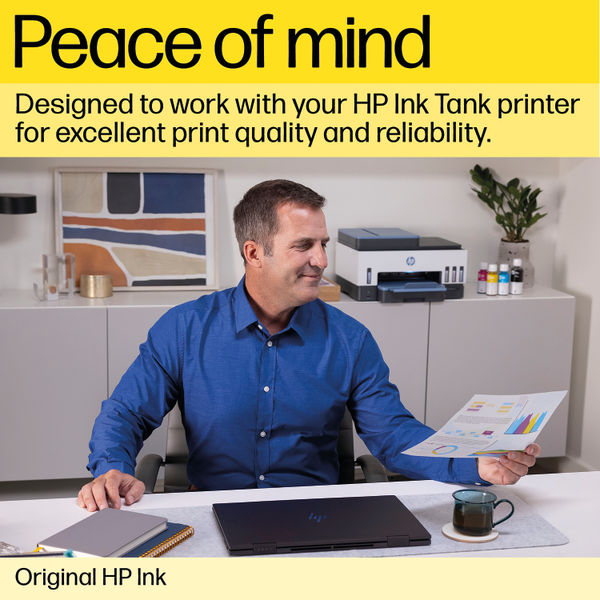 HP 31 Original Ink Bottle 70-ml Yellow 1VU28AE