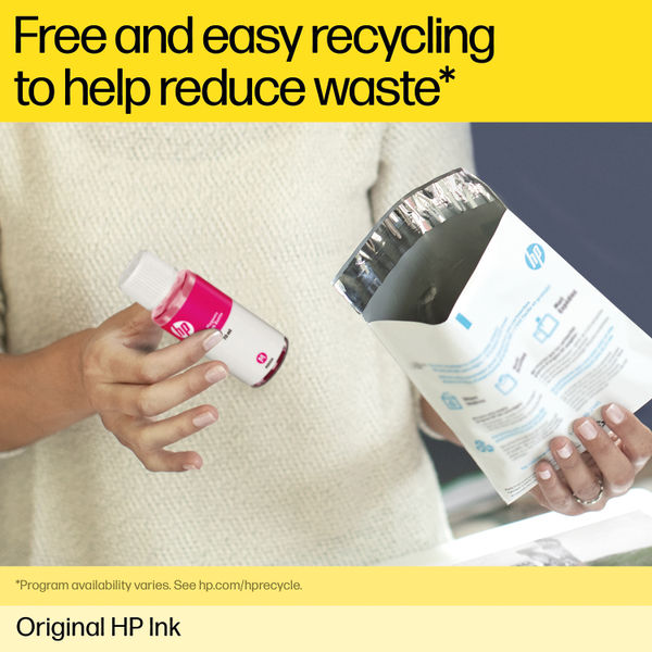 HP 31 Original Ink Bottle 70-ml Yellow 1VU28AE