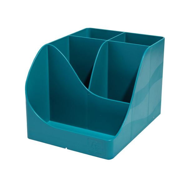Exacompta Skandi Recycled Plastic PenWave Pen Pot Pacific Blue 69534D