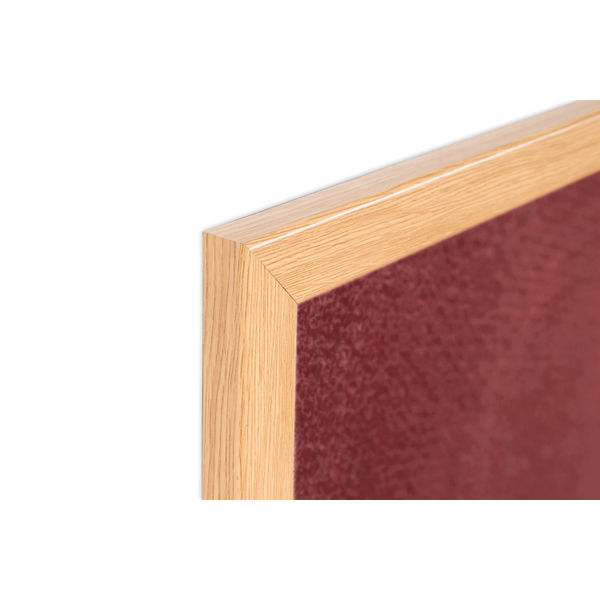 Earth Prime Felt Noticeboard 120x90cm Burgundy Oak MDF Frame FB1433233