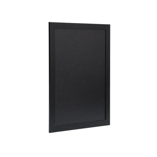 Securit Woody Chalkboard with White Chalk Marker and Mounting Kit 300xx10x400mm Black WBW-BL-30-40