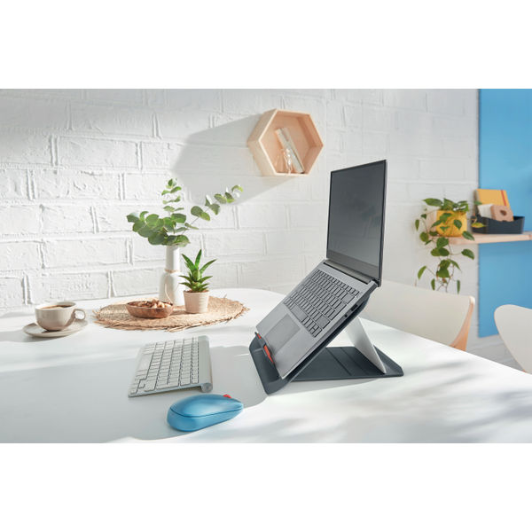 Leitz Ergo Cosy Adjustable Laptop Stand Velvet Grey