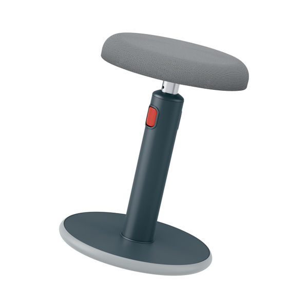 Leitz Ergo Cosy Active Sit/Stand Stool 370x370x690mm Velvet Grey 65180089