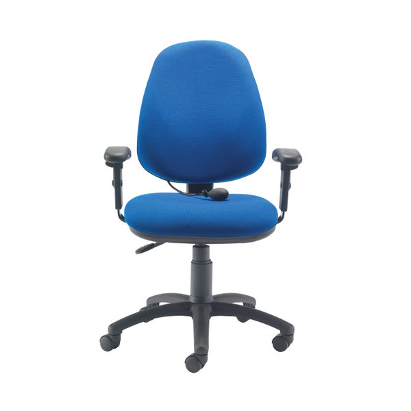 Jemini Intro Posture Chair with Adjustable Arms 640x640x990-1160mm Blue KF838995