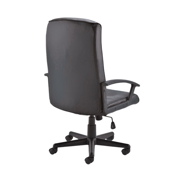 Jemini Hudson High Back Executive Chair 650x720x1050-1146mm Leather Look Black KF72232