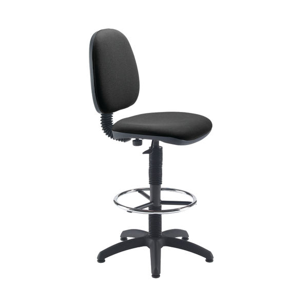 Jemini  Medium Back Draughtsman Chair 600x600x855-985mm Charcoal KF838253