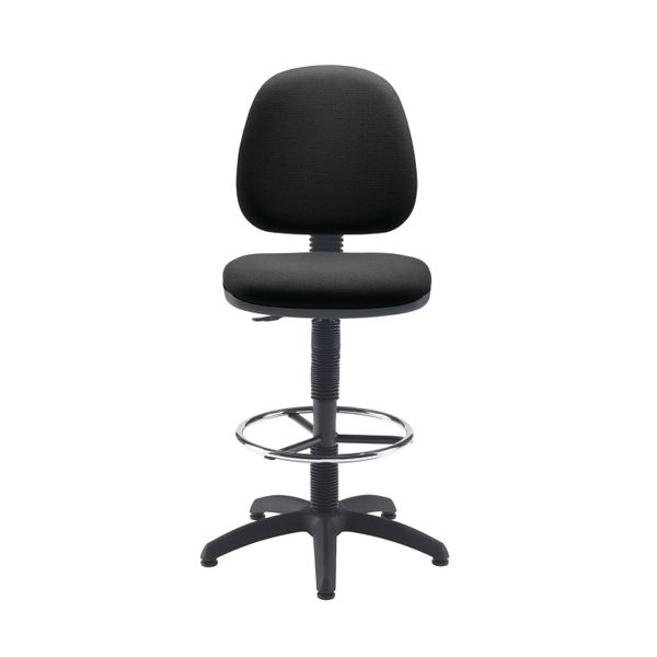 Jemini  Medium Back Draughtsman Chair 600x600x855-985mm Charcoal KF838253