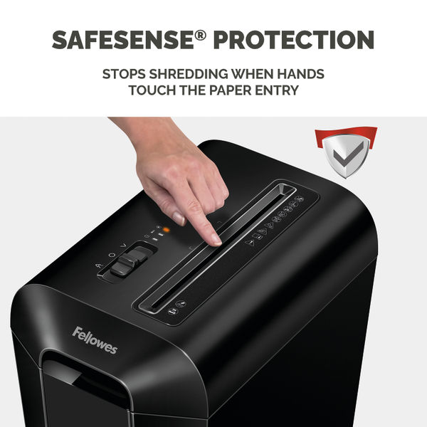 Fellowes Powershred LX65 Cross-Cut Shredder Black 4400601