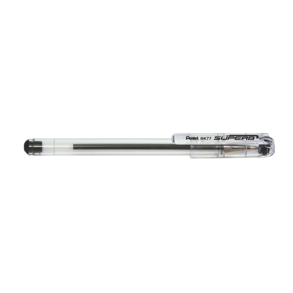 Pentel Black Superb Ballpoint Pen Ball Point Pens 0.7mm Nib Tip