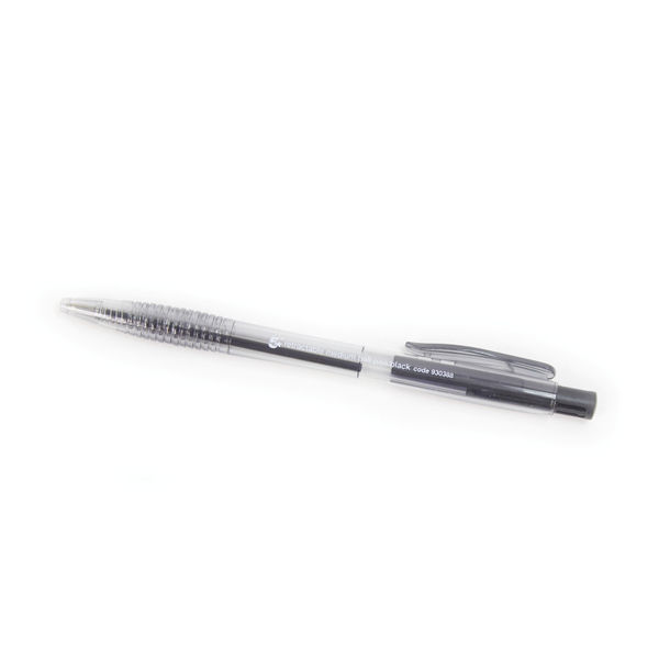 5 Star Office Retractable Ball Pen Medium 1.0mm Tip 0.7mm Line Black (Pack of 20)