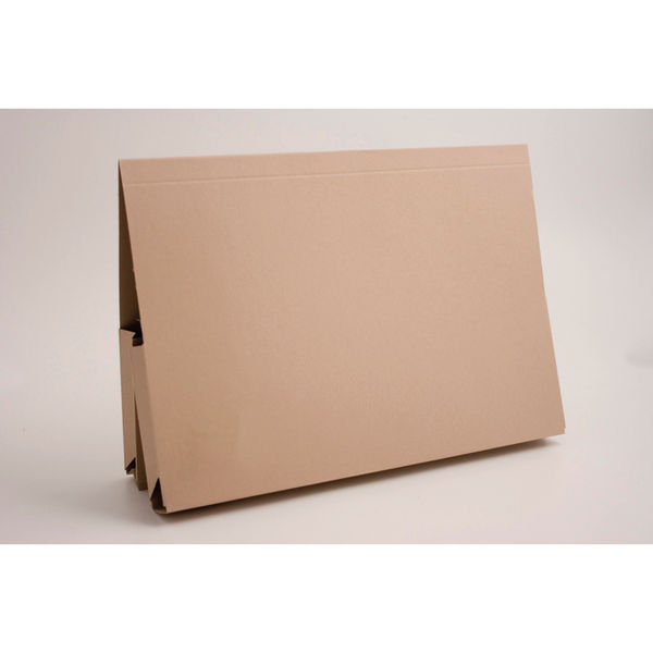 Exacompta Guildhall Legal Double Pocket Wallet Foolscap Buff (Pack of 25) 214-BLU