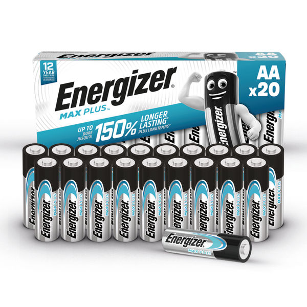Energizer Max Plus AA Batteries (Pack of 20) E301323500