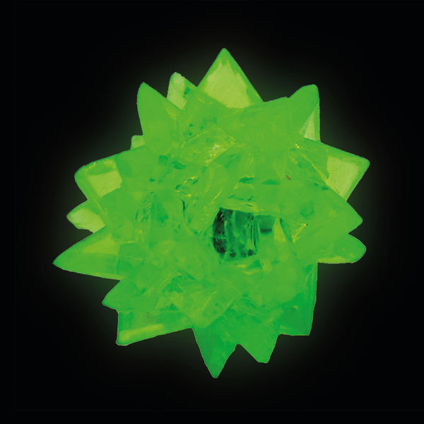 Flashing LED Crystal Shaped Ball Light 60mm Diameter Battery Operated SFCB