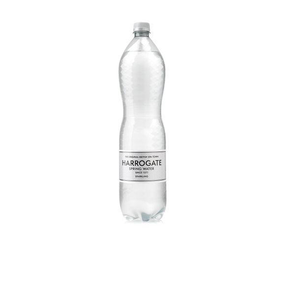 Harrogate Spring Bottled Water Sparkling 1.5L PET Silver Label/Cap (Pack of 12) P150122C