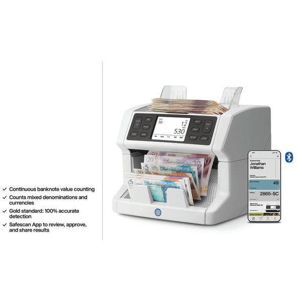 Safescan 2865-SC Banknote Value Counter - Mixed Currency 112-0766