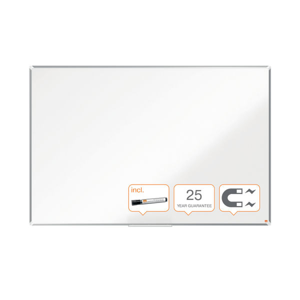 Nobo Premium Plus Enamel Magnetic Whiteboard 1200 x 900mm 1915145