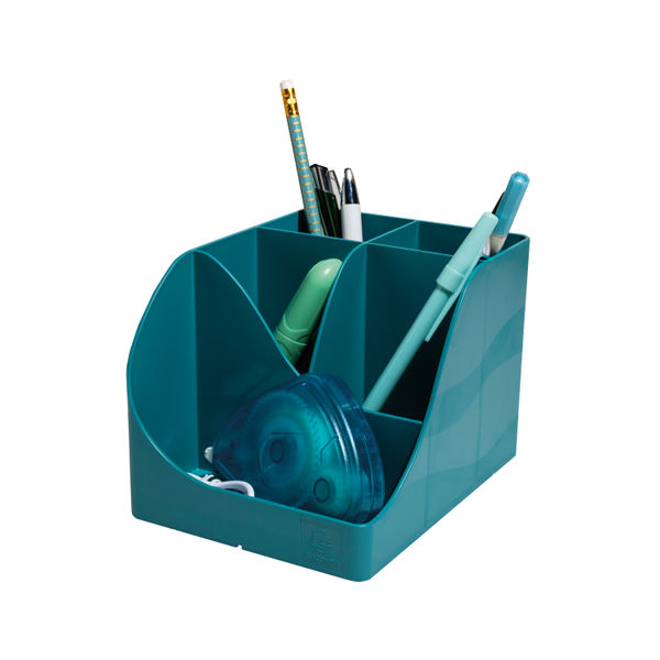Exacompta Skandi Recycled Plastic PenWave Pen Pot Pacific Blue 69534D