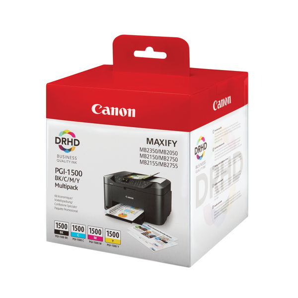 Canon PGI-1500 CMYK Ink Cartridge Multi-Pack 9218B005 