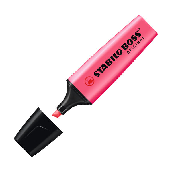 Stabilo BOSS Original Pink Highlighters 70/56 Now on Staples