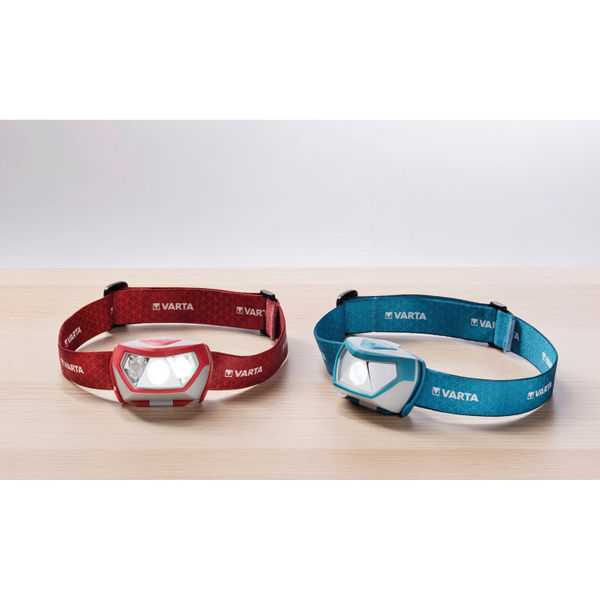 Varta Outdoor Sports H20 Pro Head Torch 3xAAA 52 Hours Run Time Red/Grey 17650101421