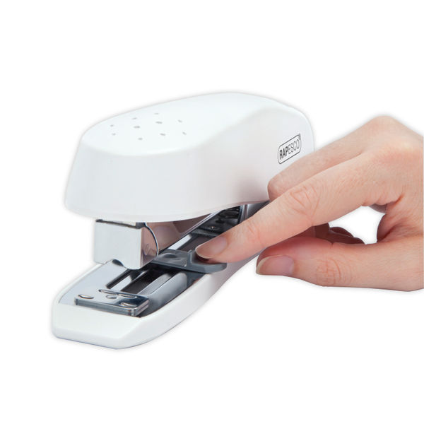 Rapesco ECO Spinna Heavy Duty Stapler Capacity 50 Sheets White 1390