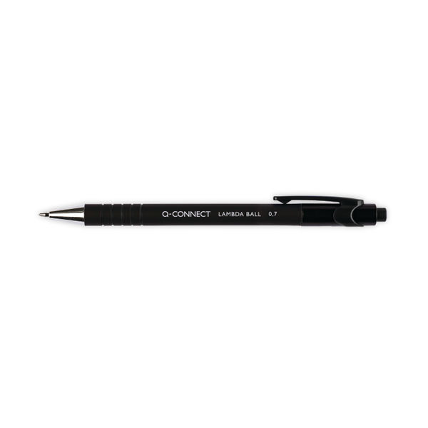 Q-Connect Lamda Ballpoint Pen Medium Black (Pack of 12) KF00672