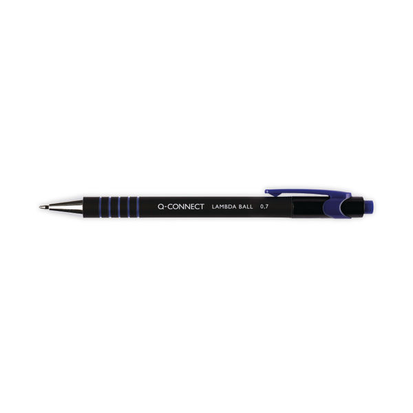 Q-Connect Lamda Ballpoint Pen Medium Blue (Pack of 12) KF00673