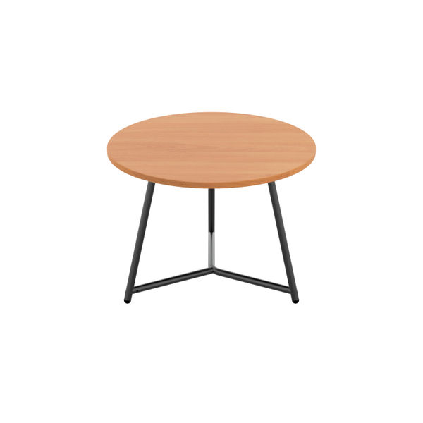 Jemini Trinity Low Table 600x600x435mm Beech/Black KF823353