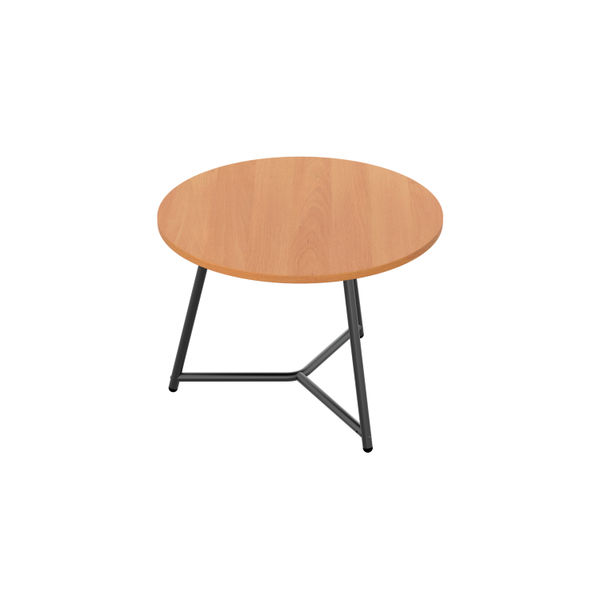 Jemini Trinity Low Table 600x600x435mm Beech/Black KF823353